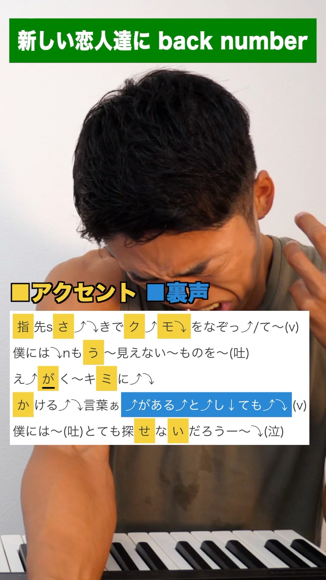 【ボイトレ】back number - 新しい恋人達に【海のはじまり】